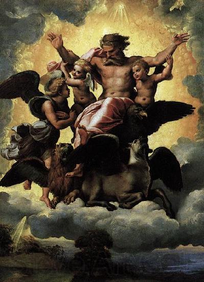 RAFFAELLO Sanzio The Vision of Ezekiel France oil painting art